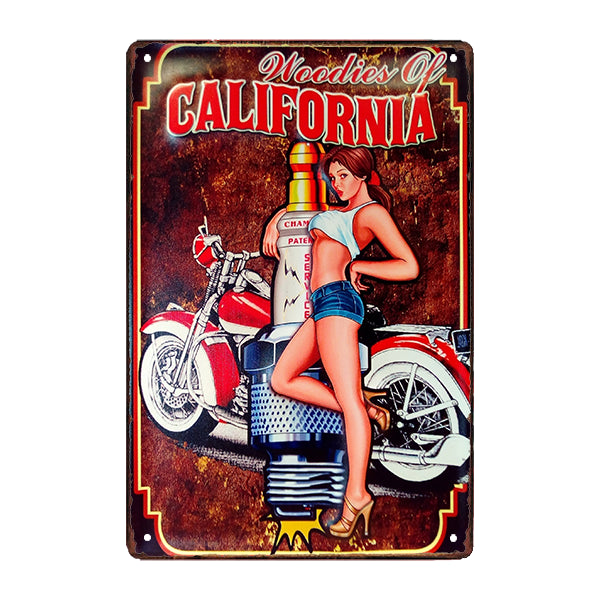 vintage br american pin up piastra di metallo vintage br american pin up piastra di metallo