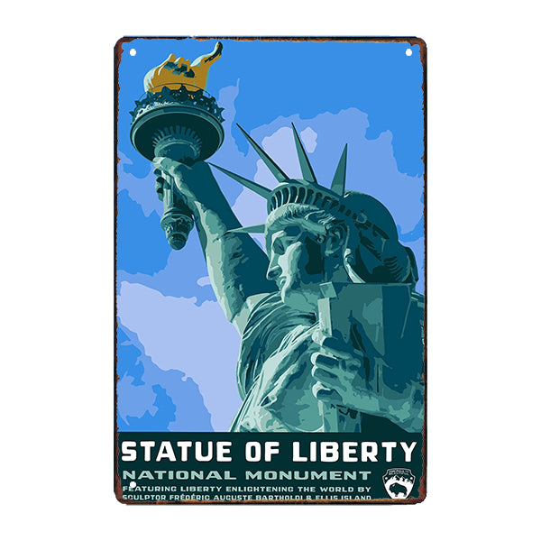 targa metallica pubblicitaria statua della liberta usa targa metallica pubblicitaria statua della liberta usa