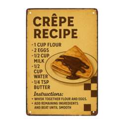 ricetta per crepe con piastra metallica