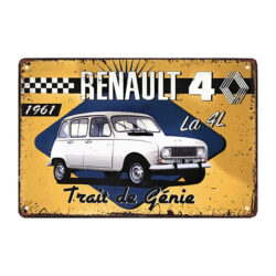 targa metallica renault
