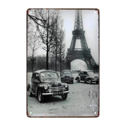 piastra metallica renault 4cv torre eiffel