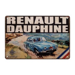 targa metallica renault dauphine