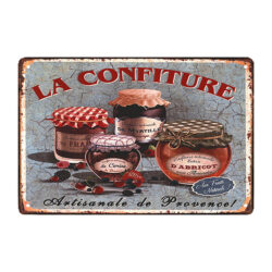 retro piastra metallica confiture de provence
