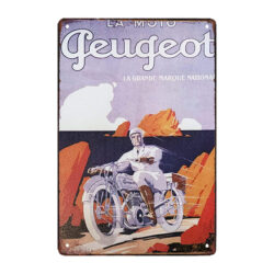 piastra metallica per moto retro