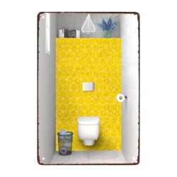piastra da bagno in metallo giallo