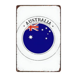 targa di metallo souvenir australia