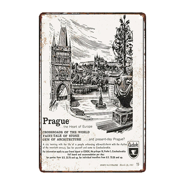targa di metallo souvenir praga targa di metallo souvenir praga